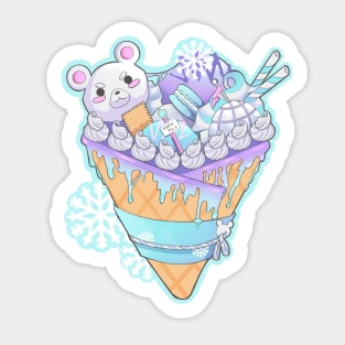 Polar Bear Crepe Sticker